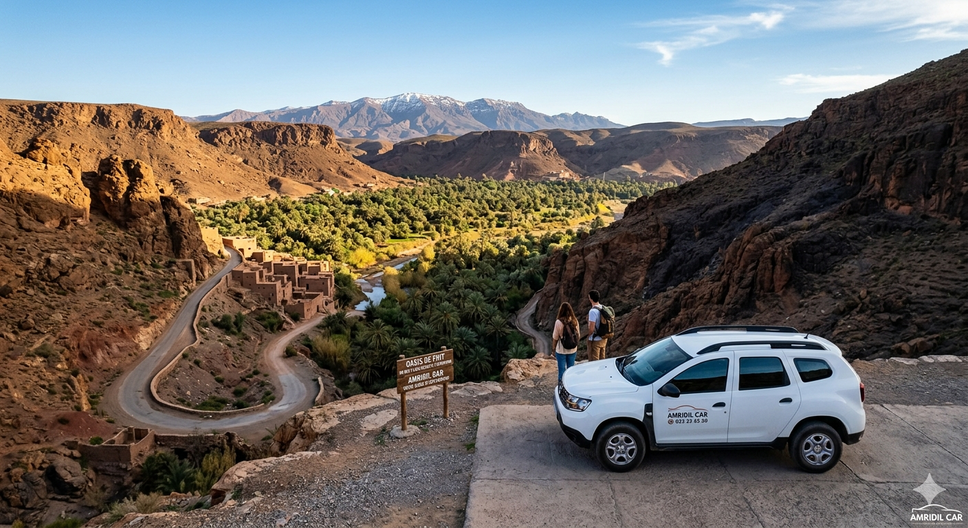 Top 5 des lieux secrets à visiter autour de Ouarzazate avec votre voiture