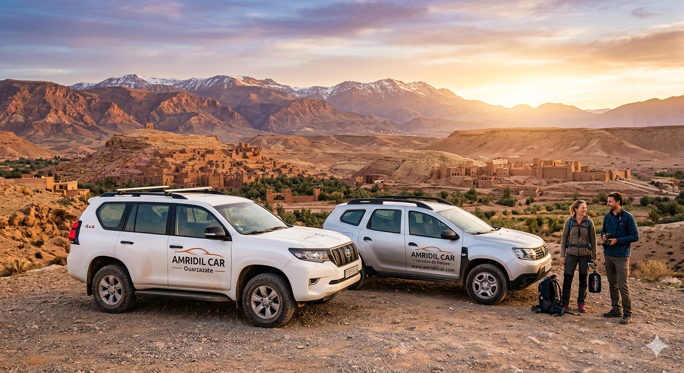 Car rental in Ouarzazate : The best rates at Amridil Car
